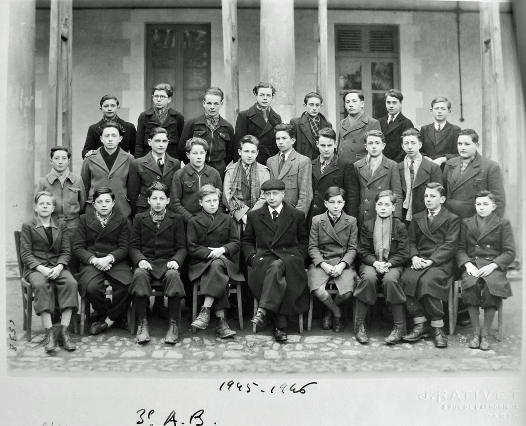Fromentin - Année 1945-46 : classe de 3e AB [Archives départementales 17]