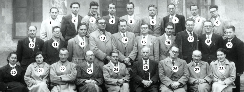 Fromentin - Année 1951-52 : Professeurs (avec numéros) [Source : Henri-Jean Resca]