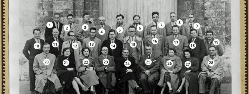 Fromentin - Année 1953-54 : Professeurs (avec numéros) [Source : Henri-Jean Resca]