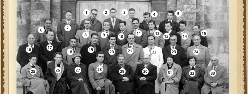Fromentin - Année 1956-57 : Professeurs (avec numéros) [Source : Henri-Jean Resca]