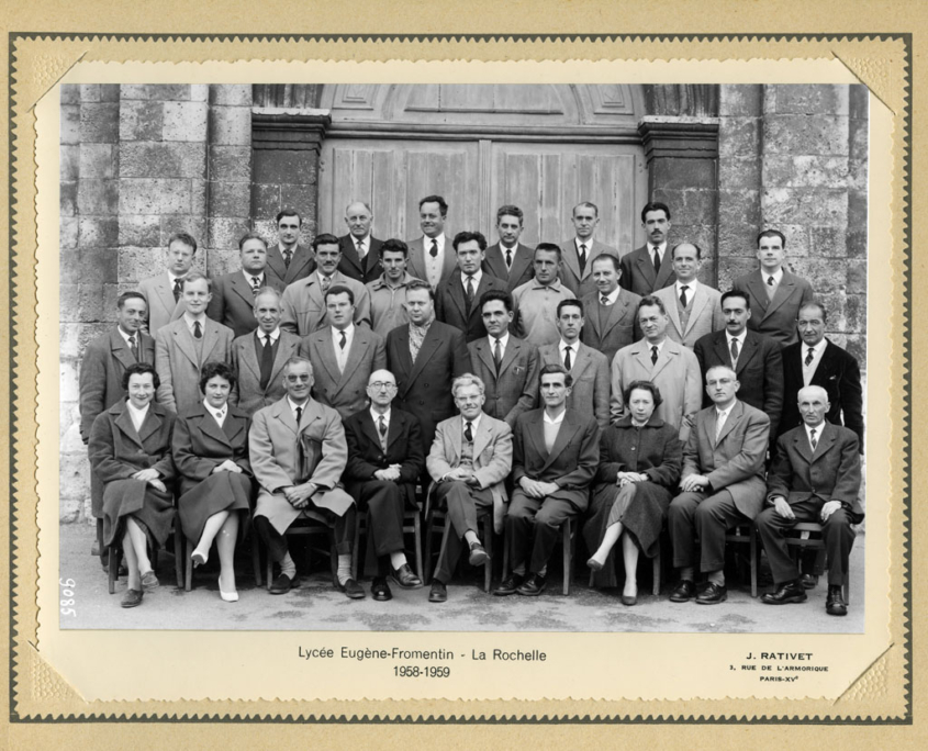 Fromentin - Année 1958-59 : Professeurs [Source : Henri-Jean Resca]