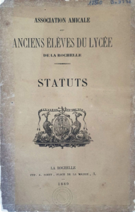 Association des anciens élèves de Fromentin : statuts 1880