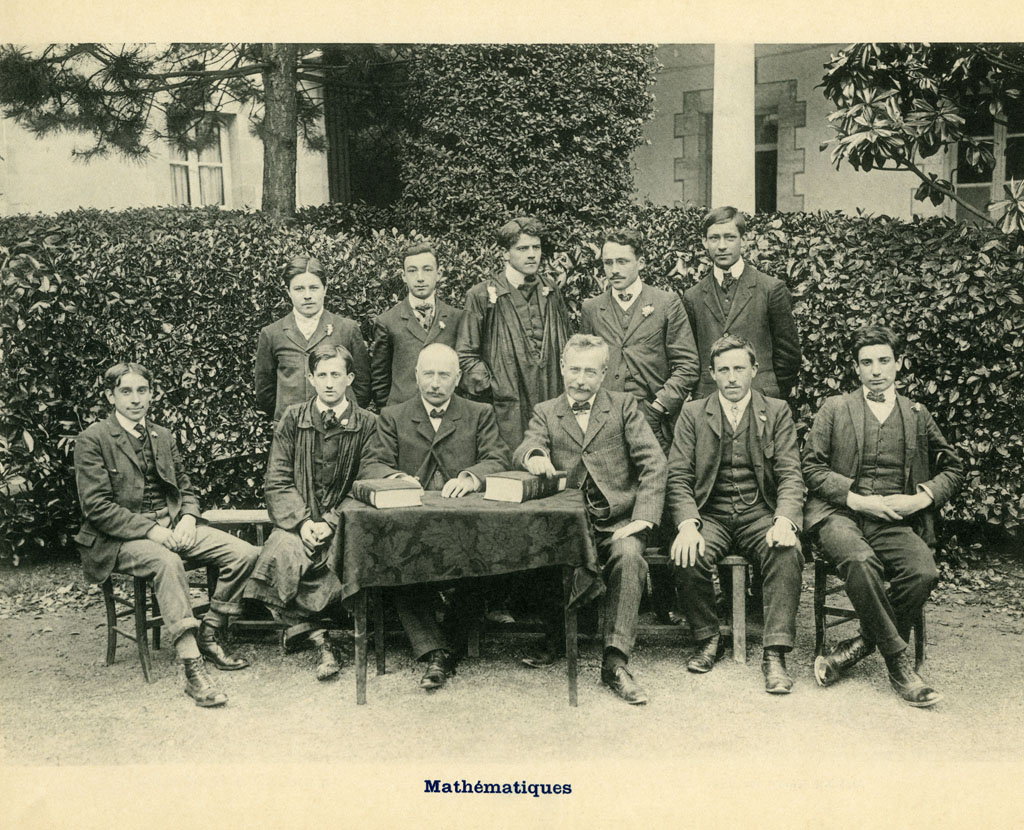 Fromentin - Année 1908-09 : classe de Mathématiques [Source : collège-lycée Fromentin]