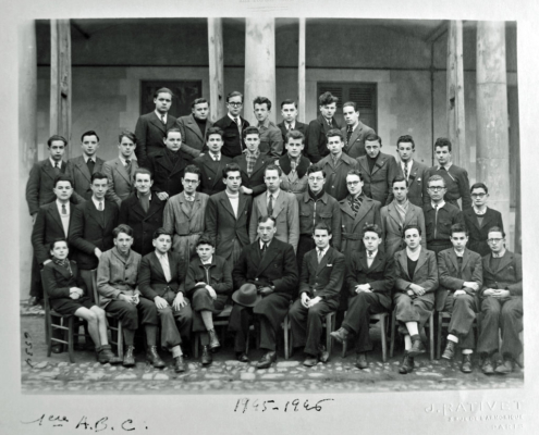 Fromentin - Année 1945-46 : classe de 1re ABC [Archives départementales 17]
