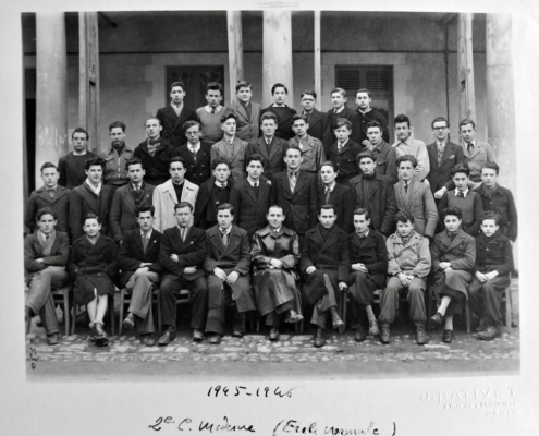Fromentin - Année 1945-46 : classe de 2de C Moderne (École Normale) [Archives départementales 17]