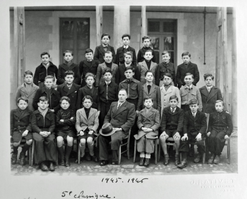 Fromentin - Année 1945-46 : classe de 5e classique [Archives départementales 17]