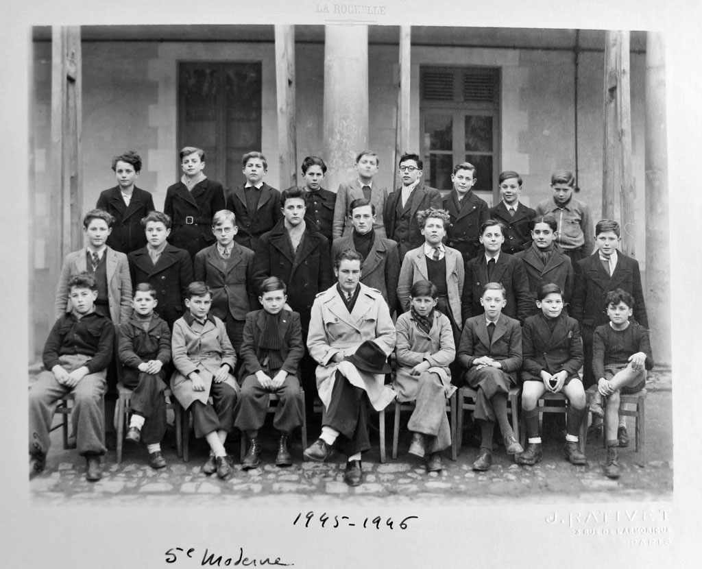 Fromentin - Année 1945-46 : classe de 5e moderne [Archives départementales 17]