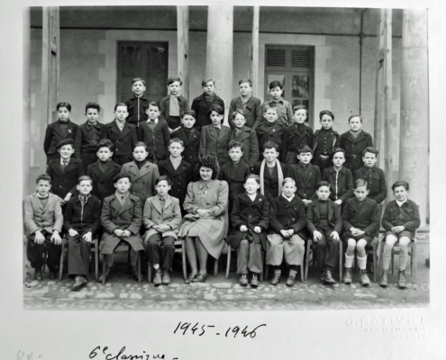 Fromentin - Année 1945-46 : classe de 6e classique [Archives départementales 17]