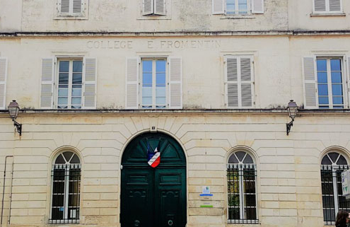 Façade actuelle du collège Fromentin de La Rochelle