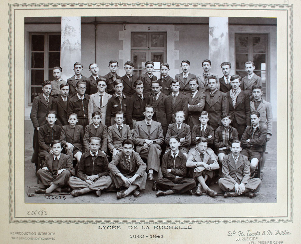 Fromentin - Année 1940-41 : 3e AA' [Archives départementales 17]