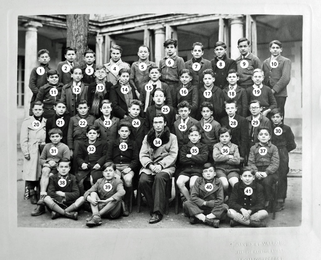 Fromentin - Année 1946-47 : classe de 5e moderne (avec numéros) [Archives départementales 17]