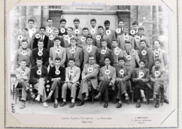 Fromentin - Année 1954-55 : classe de première moderne (avec numéros) [Archives départementales 17]
