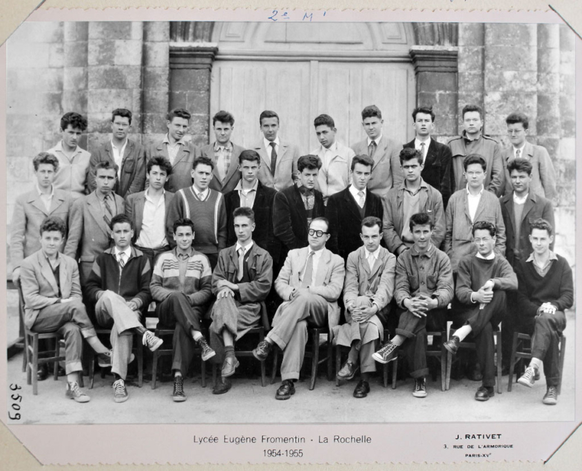 Fromentin - Année 1954-55 : classe de seconde moderne [Archives départementales 17]