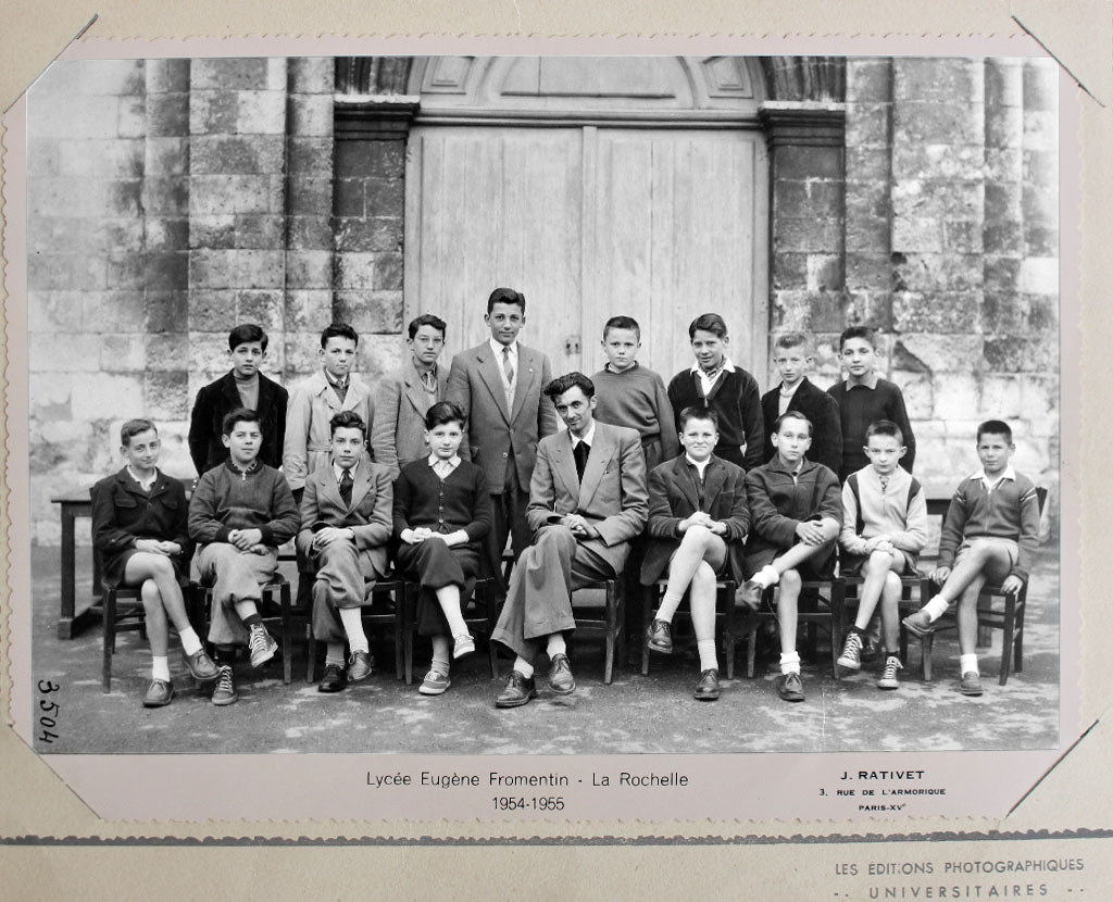 Fromentin - Année 1954-55 : classe de quatrième classique [Archives départementales 17]
