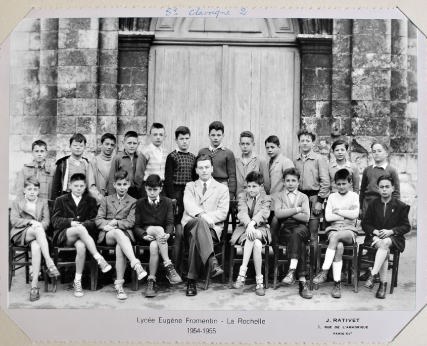 Fromentin - Année 1954-55 : classe de cinquième classique 2 [Archives départementales 17]