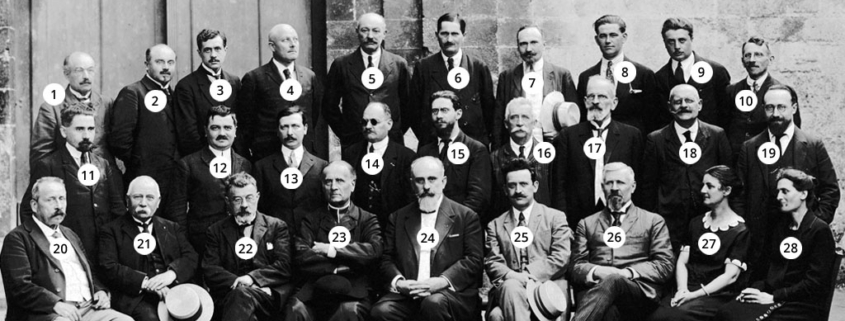 Fromentin - Année 1924-25 : Professeurs (avec numéros) [Source : Association des anciens du lycée-collège Fromentin]