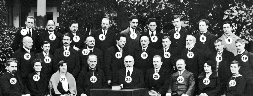 Fromentin - Année 1927-28 : Professeurs (avec numéros) [Source : Association des anciens du lycée-collège Fromentin]