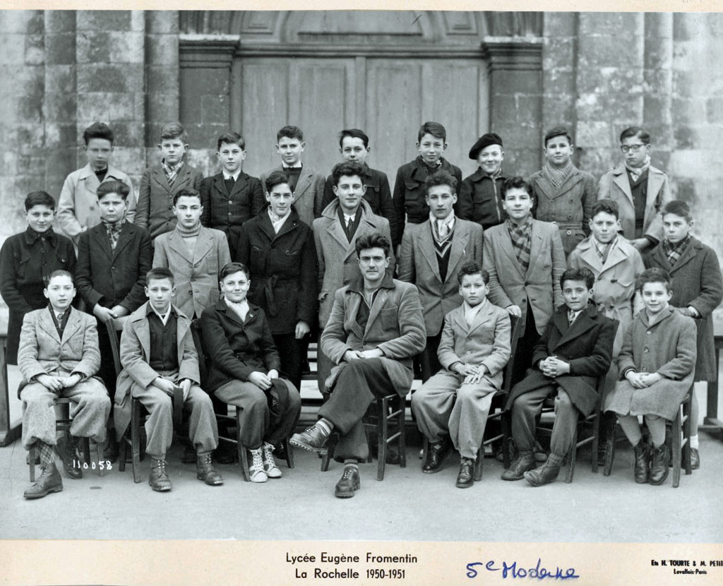 Fromentin - Année 1950-51 : Classe de 5e M [Source : Robert Blanc]