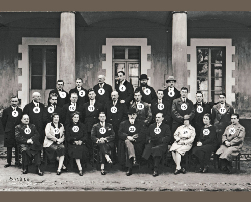 Fromentin - Année 1929-30 : Professeurs (avec numéros) [Source : Association des anciens du lycée-collège Fromentin]
