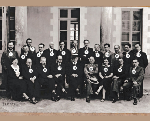 Fromentin - Année 1935-36 : Professeurs (avec numéros) [Source : Association des anciens du lycée-collège Fromentin]