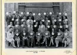 Fromentin - Année 1962-63 : Professeurs (avec numéros) [Source : Henri-Jean Resca]