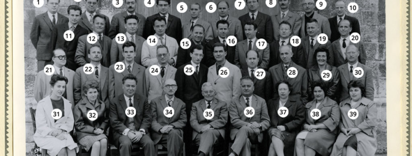 Fromentin - Année 1962-63 : Professeurs (avec numéros) [Source : Henri-Jean Resca]