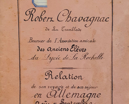 Fromentin: voyage de l'élève Chavagnac en 1906
