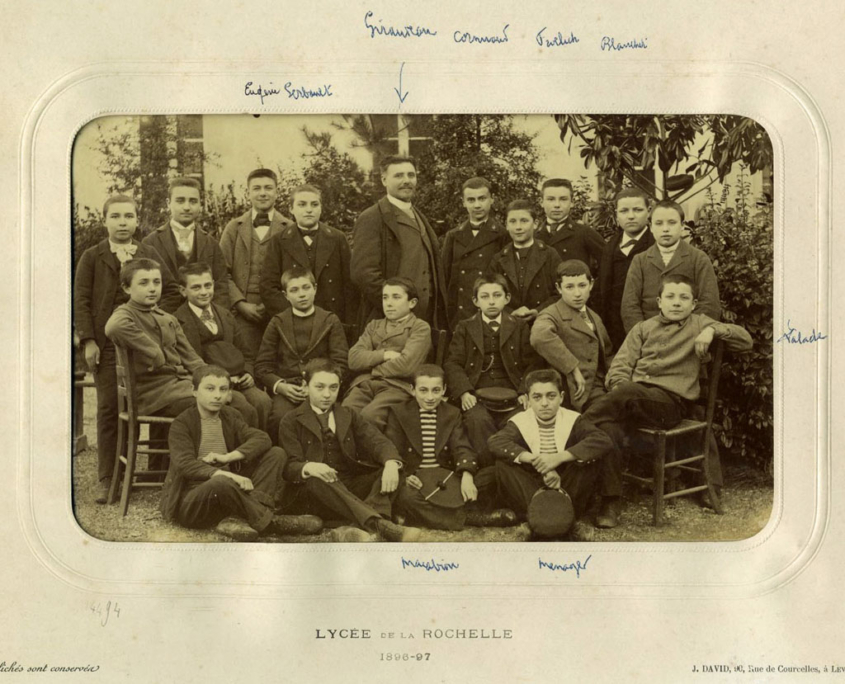 Fromentin - Année 1896-97 : classe inconnue [Source: Archives municipales de La Rochelle]